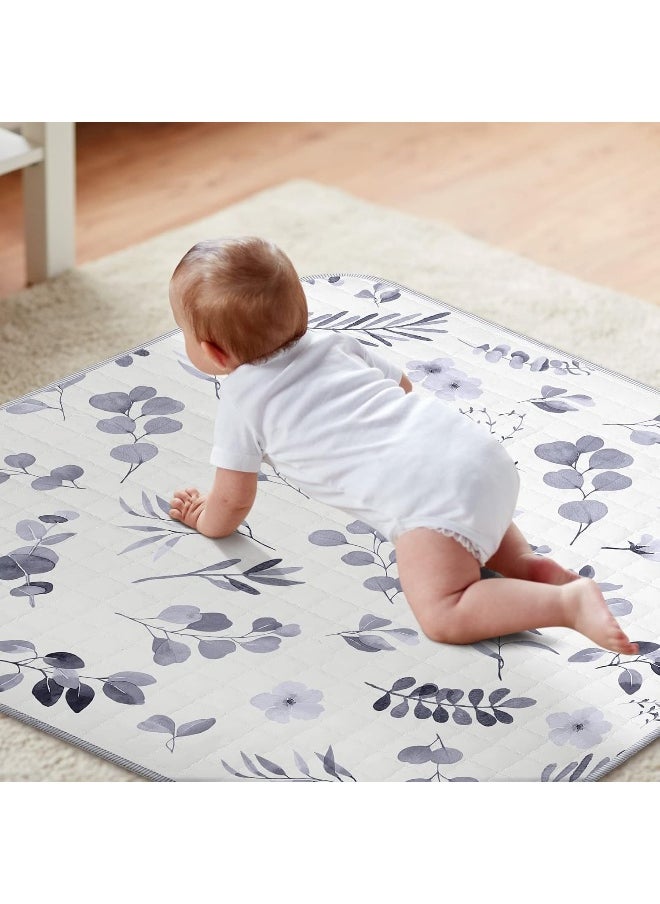 Funtery Watercolor Leaf Theme Portable Baby Play Mat