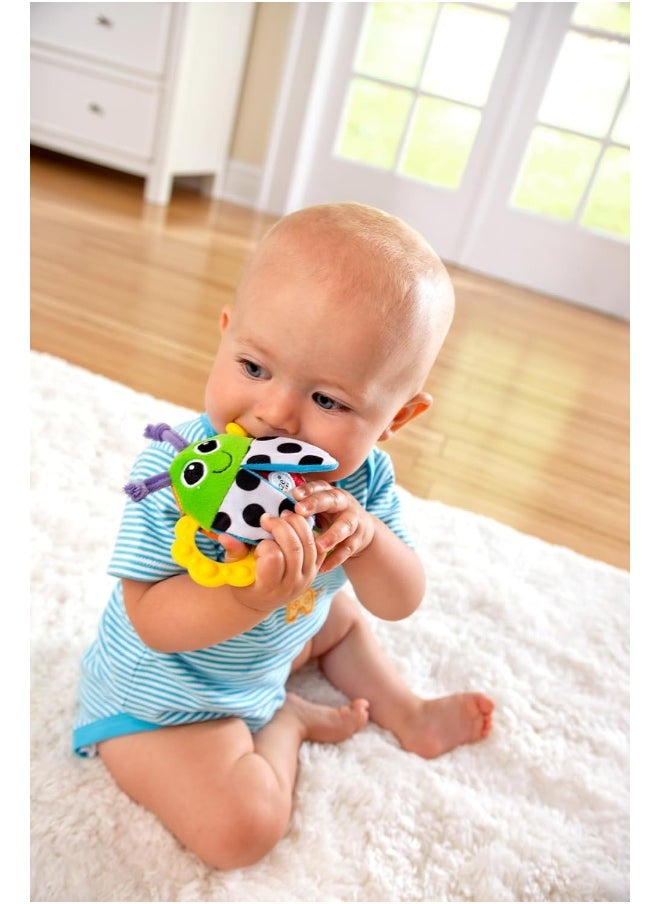 LAMAZE Bitty Bite Bug Rattle 4.5 Inch (Pack of 1)