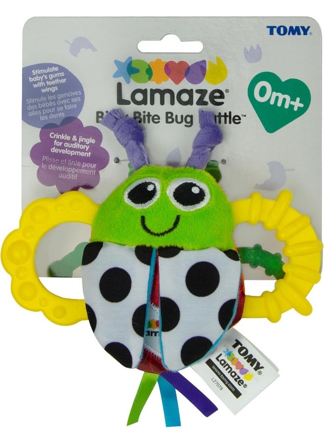 LAMAZE Bitty Bite Bug Rattle 4.5 Inch (Pack of 1)