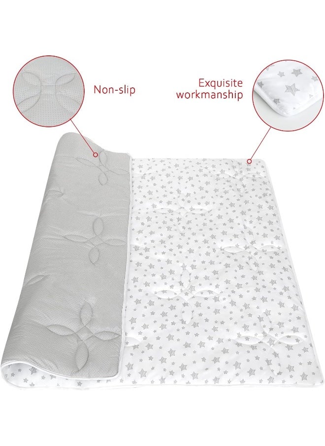 Baby Play Mat 71x59 Inches, Thick Baby Crawling Mat, Large, Non Slip Cushioned Baby Playpen Mat