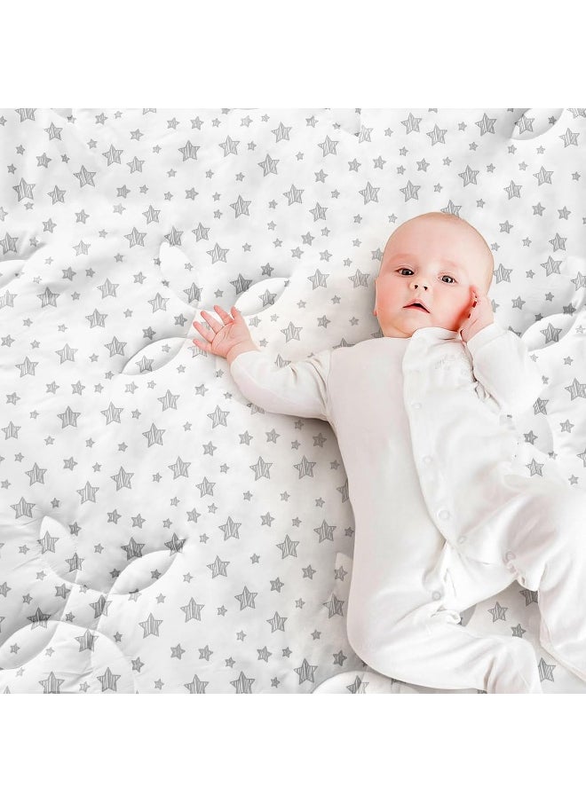 Baby Play Mat 71x59 Inches, Thick Baby Crawling Mat, Large, Non Slip Cushioned Baby Playpen Mat