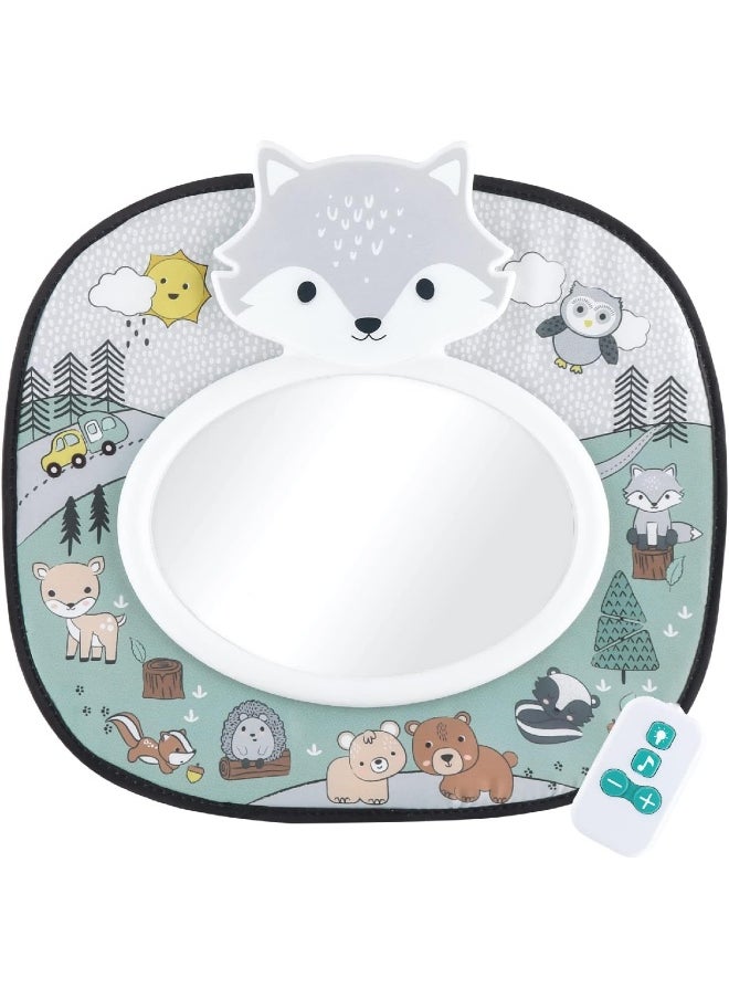 The Peanutshell Musical Car Seat Mirror, Woodland Animals