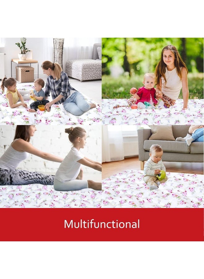 Moonsea Baby Playpen Mat 59x59 Inches, One-Piece Crawling Mat Non Slip Cushioned Baby Mats for Playing, Baby Playmat Floor Mat for Babies, Toddlers
