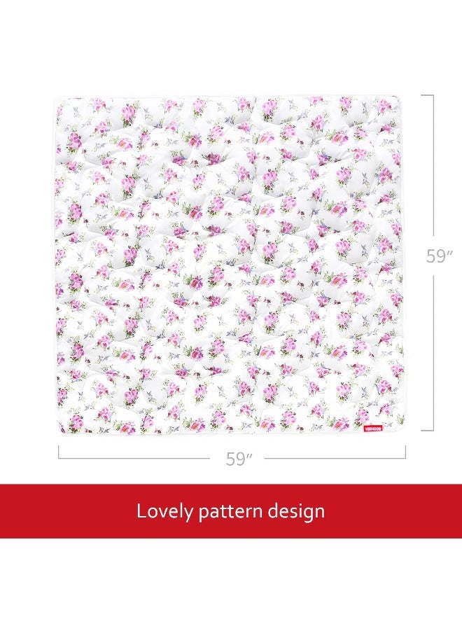 Moonsea Baby Playpen Mat 59x59 Inches, One-Piece Crawling Mat Non Slip Cushioned Baby Mats for Playing, Baby Playmat Floor Mat for Babies, Toddlers