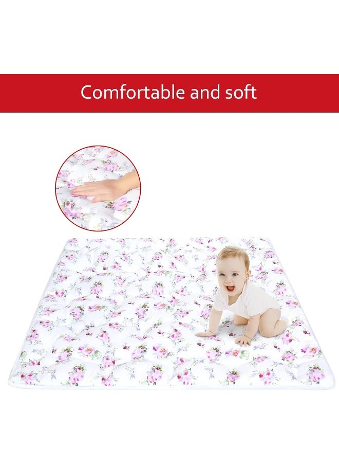 Moonsea Baby Playpen Mat 59x59 Inches, One-Piece Crawling Mat Non Slip Cushioned Baby Mats for Playing, Baby Playmat Floor Mat for Babies, Toddlers