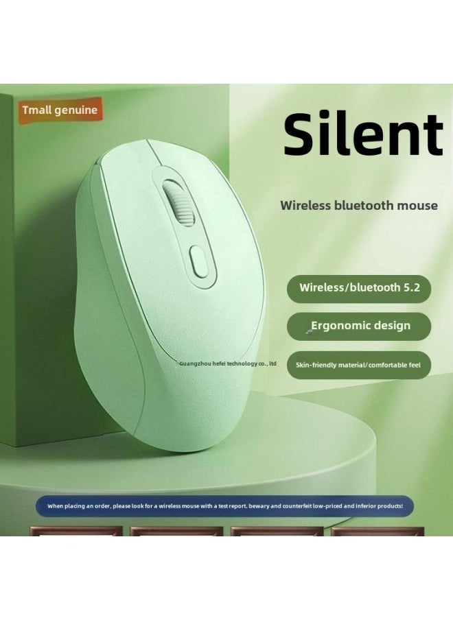 Universal Wireless Bluetooth Mouse For Lenovo Laptop Rechargeable Dual-Mode Mute Female Office Mouse-Specifications:[snow White] Battery Version + 2.4g Wireless Version★Silent (bring Your Own Battery)-official