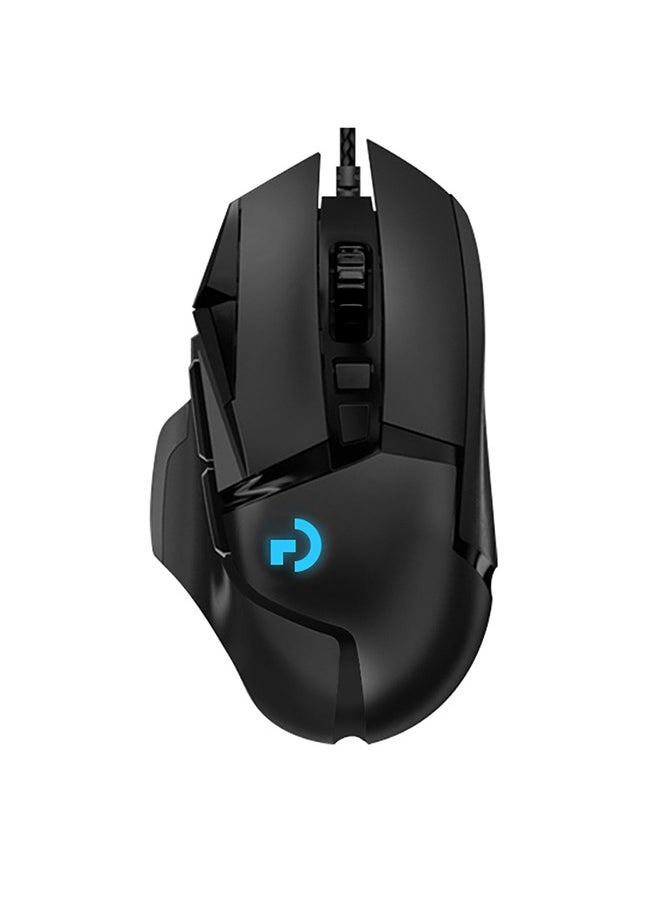 performance wired gaming mouse with  colors RGB  PC/Mac black