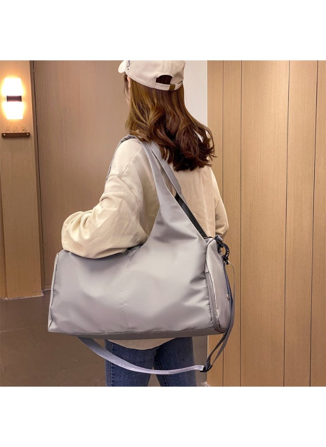 New Women's Oxford Fabric Shoulder Bag - Spacious Yoga Gym Tote