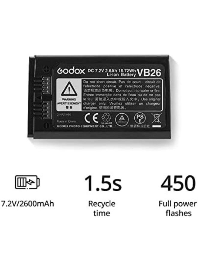 Godox V860III-S TTL Speedlight Flash for Sony – 2.4G HSS Camera Flash Light with Modeling Lamp, Fast Recycle, Li-ion Battery – Professional Godox Flash for Photography