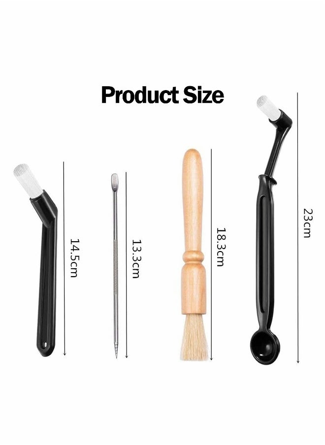 Coffee Machine Cleaning Set, 4 Pcs Nylon Espresso Machine Cleaning Tool