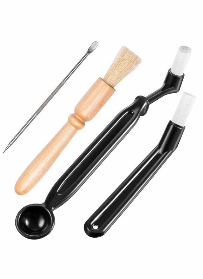Coffee Machine Cleaning Set, 4 Pcs Nylon Espresso Machine Cleaning Tool