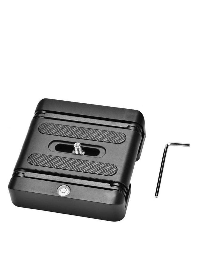Z Flex Tilt Tripod Head, Aluminum Alloy Folding Z Shape Tilt Pan Head Quick Release Plate Bracket for Nikon for Canon DSLR Cameras, Tripod Quick Release Plate