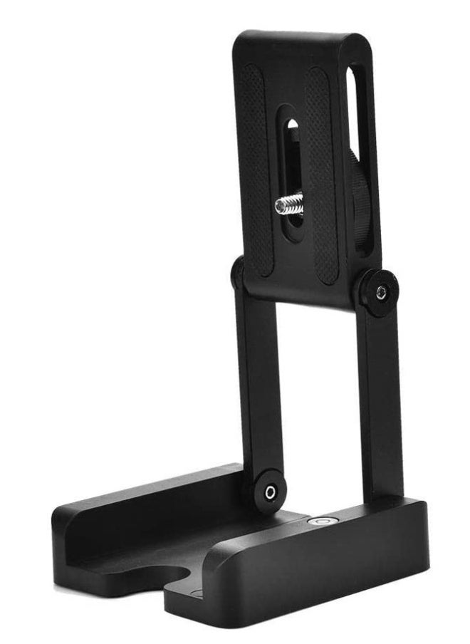 Z Flex Tilt Tripod Head, Aluminum Alloy Folding Z Shape Tilt Pan Head Quick Release Plate Bracket for Nikon for Canon DSLR Cameras, Tripod Quick Release Plate