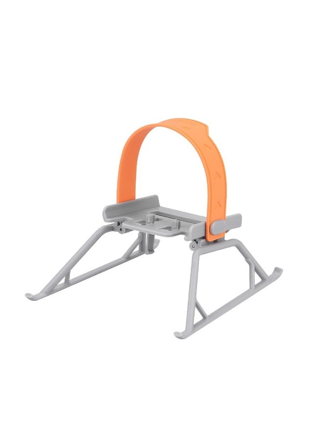 Foldable Landing Gear for DJI Mini 4 Pro Drone with AntiFall Gimbal Protection and 25mm Height Extension in Orange Color