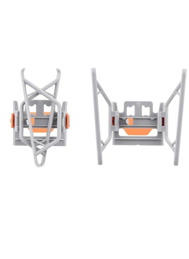 Foldable Landing Gear for DJI Mini 4 Pro Drone with AntiFall Gimbal Protection and 25mm Height Extension in Orange Color
