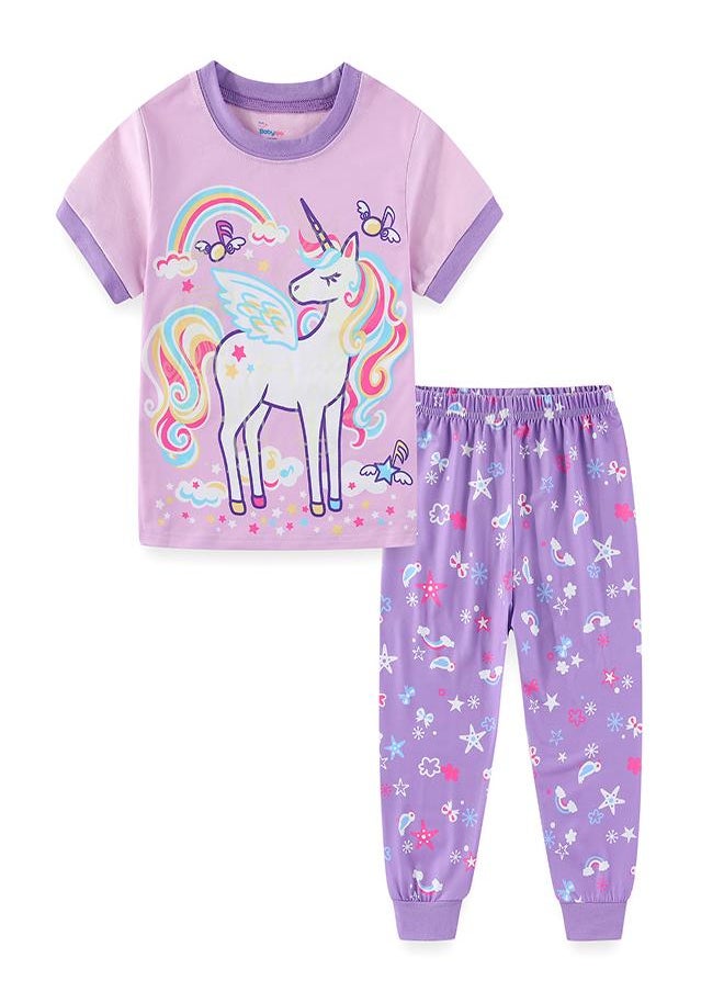 Rainbow Winged Unicorn Magic Glow Pajama Set