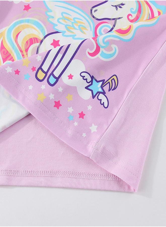 Rainbow Winged Unicorn Magic Glow Pajama Set