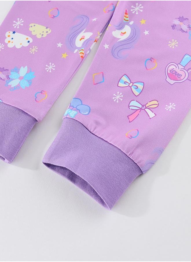 Unicorn Princess and Castle Sparkle Pajama Set