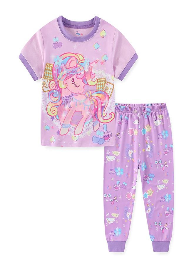 Unicorn Princess and Castle Sparkle Pajama Set