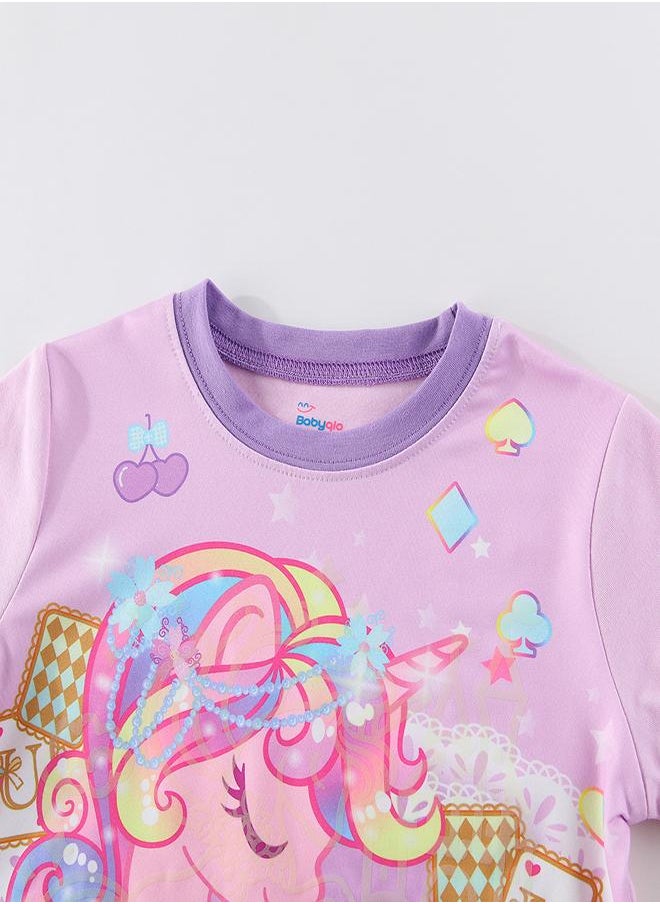 Unicorn Princess and Castle Sparkle Pajama Set