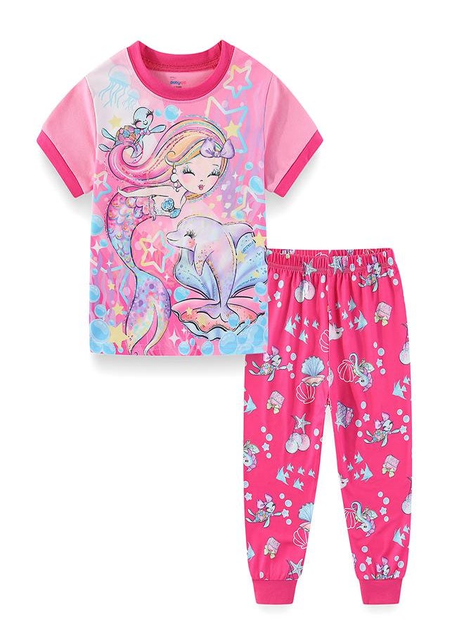 Mermaid Dreams with Dolphin Friends Pajama Set