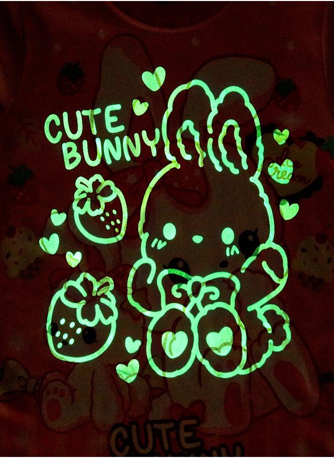 Sweet Bunny and Berry Fun Pajama Set