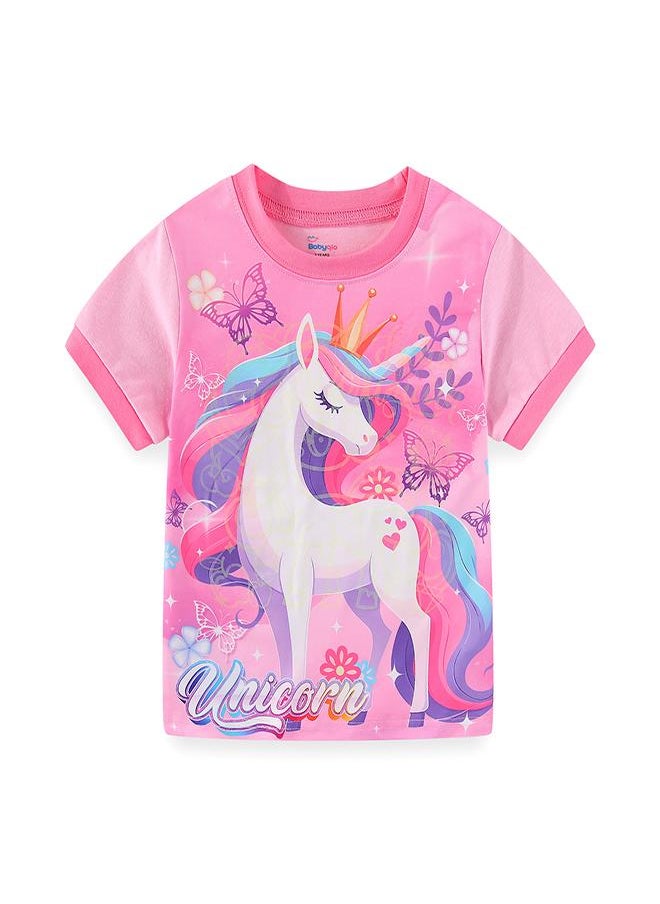 Royal Unicorn with Butterfly Crown Pajama Set