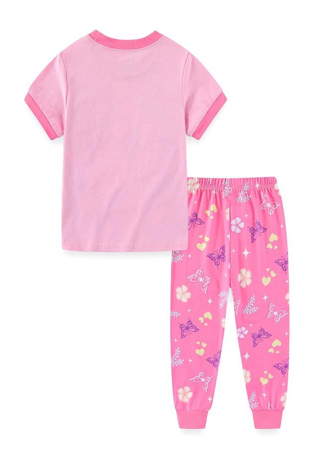 Royal Unicorn with Butterfly Crown Pajama Set