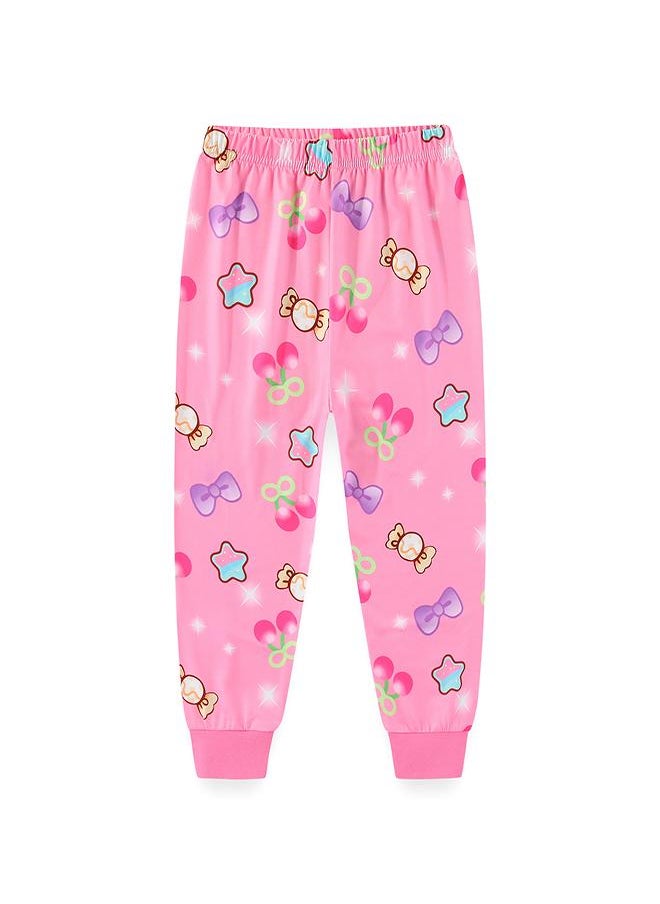 Sparkling Princess in Pink Dress Pajama Set