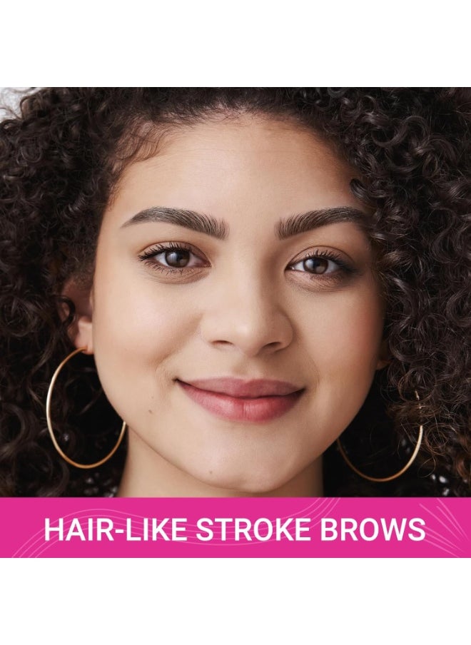 iMethod Microblading Eyebrow Pen - Eyebrow Pencil Magical 2-in-1 Dual-Ended Eye Brow Pencils for Women with 4-Fork-Tip & Precise Brush-Tip Create Natural Hair-Like Brows, Last All-Day, Grey