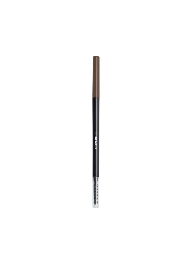 COVERGIRL - Easy Breezy Brow Micro-Fine + Define Pencil, Micro-fine tip, no sharpening required, Built-in spoolie-brush, 100% Cruelty-Free 715 - Honey Brown