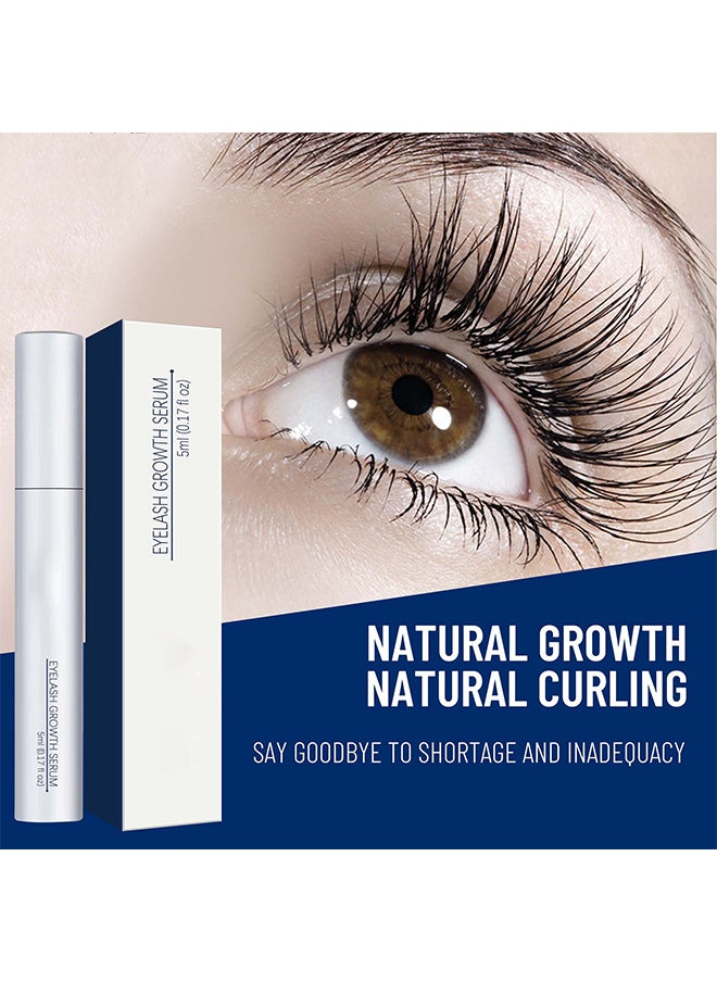 Advanced Eyelash Growth Serum 5ml, Eyelash Enhancing Serum, Appearance of Longer and Thicker Eyelashes, Enhances and Protect Against Breakage, Improving Flexibility