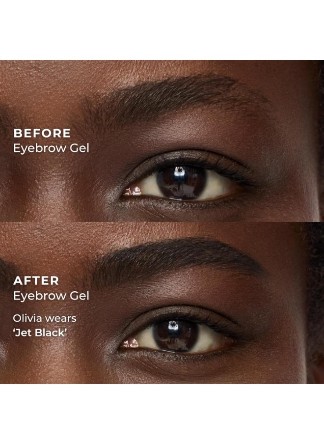 WUNDERBROW Eyebrow Gel, Waterproof, Smudgeproof, Lasts for Days, Shade: Jet Black, Vegan and Cruelty-Free