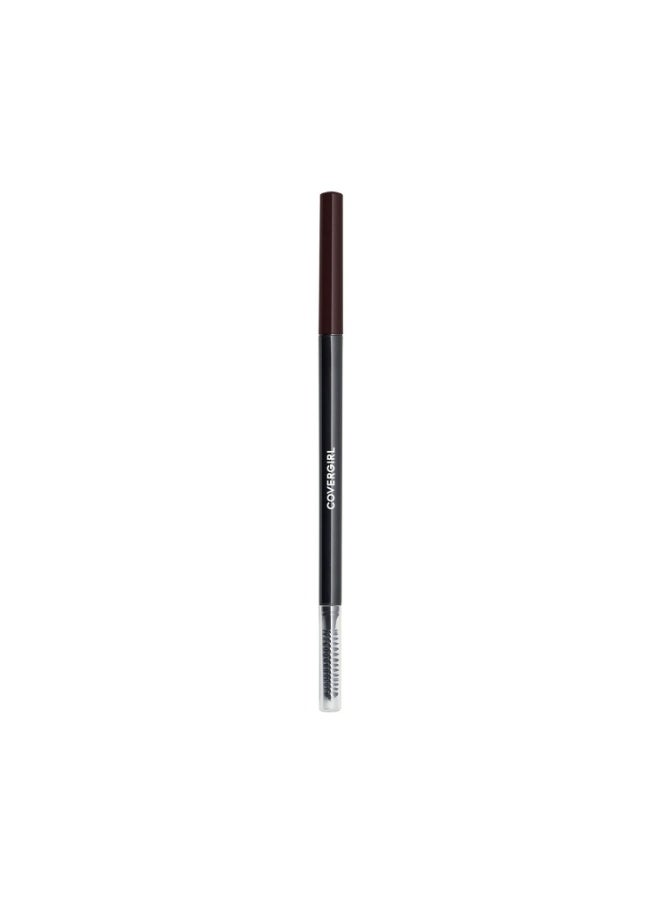 COVERGIRL - Easy Breezy Brow Micro-Fine + Define Pencil, Micro-fine tip, no sharpening required, Built-in spoolie-brush, 100% Cruelty-Free 705 - Rich Brown