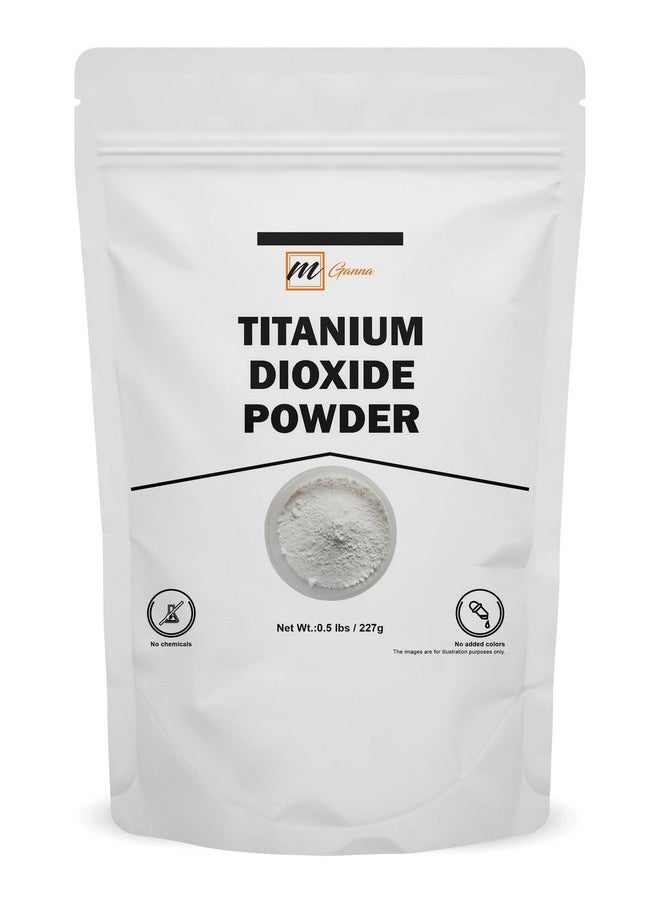 mGanna 100% Natural Non-nano & Uncoated Titanium Dioxide Powder for Skin Hair and Health Care 0.5 LBS / 227 GMS