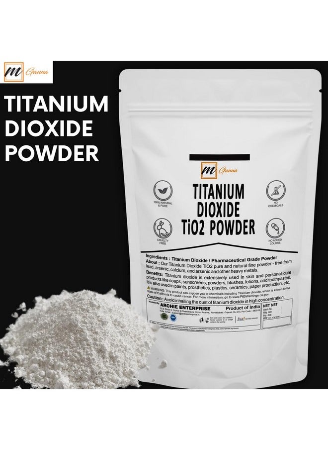 mGanna 100% Natural Non-nano & Uncoated Titanium Dioxide Powder for Skin Hair and Health Care 0.5 LBS / 227 GMS