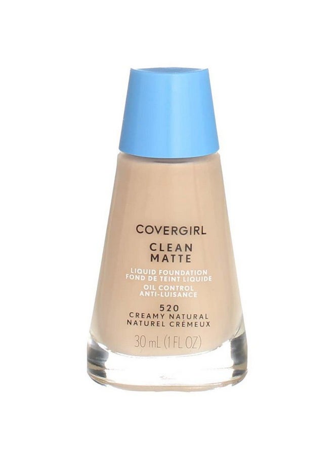 CoverGirl Clean Oil Control Liquid Makeup, Creamy Natural 520 1 fl oz (30 ml)