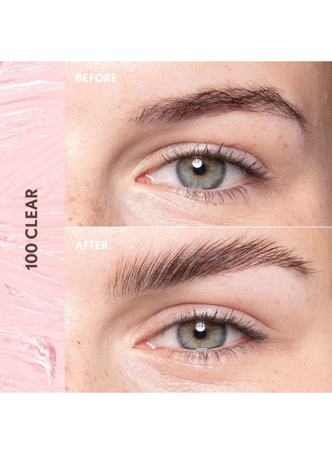 Covergirl Clean Fresh Brow Enhancer, 100 Clear, Gel Wax, Flexible Hold, Non-Sticky, Non-Crunchy, All-Day Wear, Vegan Formula, 0.19oz