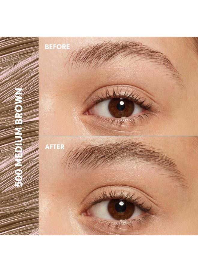 CoverGirl Clean Fresh Brow, 500 Medium Brown, Eyebrow Gel, Long-Lasting, Vegan Formula, Natural Looking, Easy to Apply, Doesn't Smudge, 0.18oz