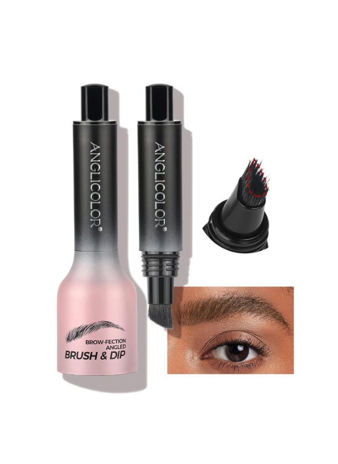 Upgraded Liquid Microblading Eyebrow Pen,Teardrop Angled Micro Eyebrow Brush To Microblading Eyebrow,Hair-Like Strokes,Natural Easy To Color Long Lasting Quick Drying (#05Espresso)