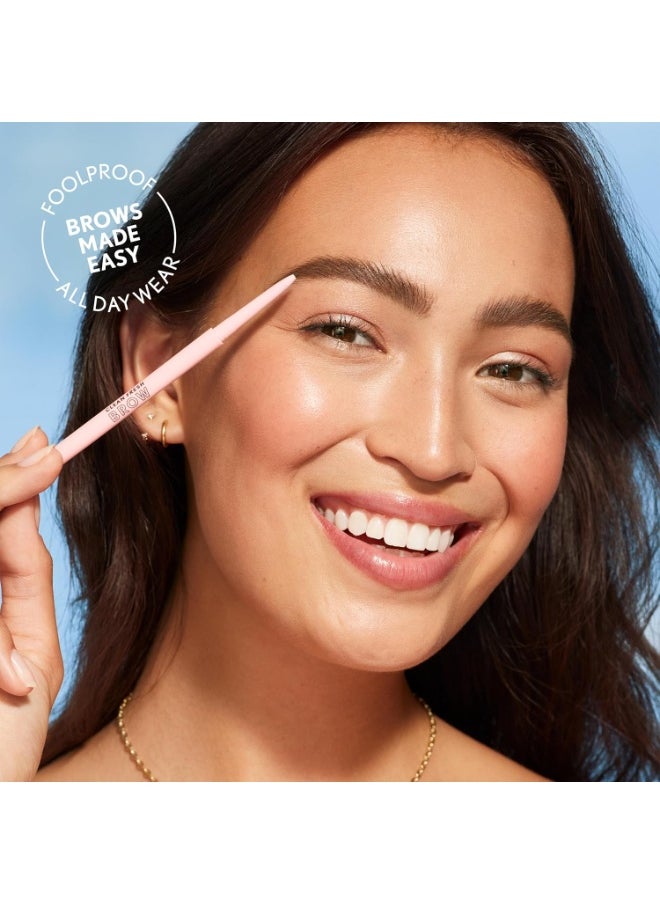 Covergirl Clean Fresh Brow Nano, 200 Blonde, Eyebrow Pencil, Ultra-Precise Tip, Waterproof, Transfer-Resistant, Built-In Spoolie, Vegan Formula, 0.001oz