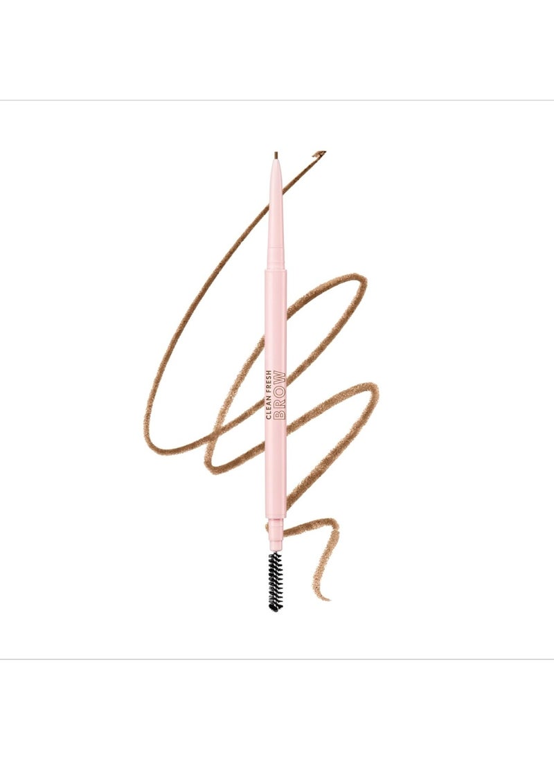 Covergirl Clean Fresh Brow Nano, 300 Auburn, Eyebrow Pencil, Ultra-Precise Tip, Waterproof, Transfer-Resistant, Built-In Spoolie, Vegan Formula, 0.001oz