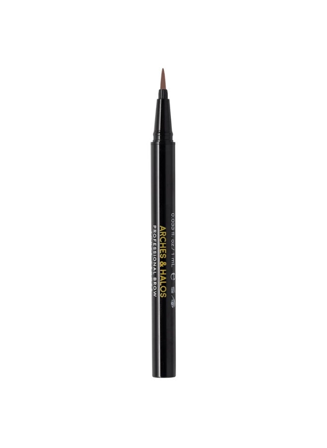 Arches & Halos Microblading Brow Shaping Pen - Fuller, More Defined Brow - Long-lasting, Smudge Resistant, Rich Color - Vegan and Cruelty Free Makeup - Espresso - 0.033 fl oz