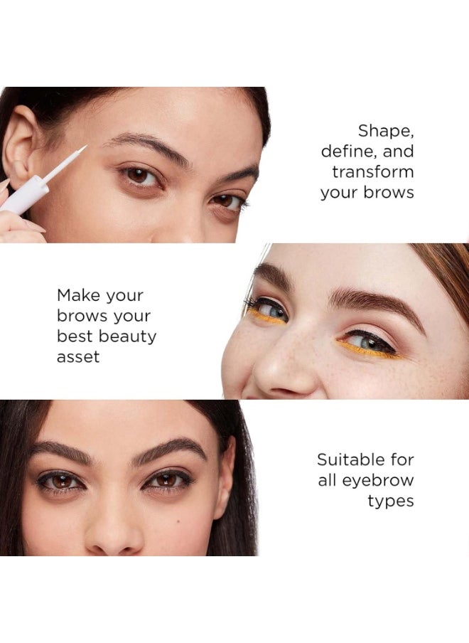 Arches & Halos Microblading Brow Shaping Pen - Fuller, More Defined Brow - Long-lasting, Smudge Resistant, Rich Color - Vegan and Cruelty Free Makeup - Espresso - 0.033 fl oz