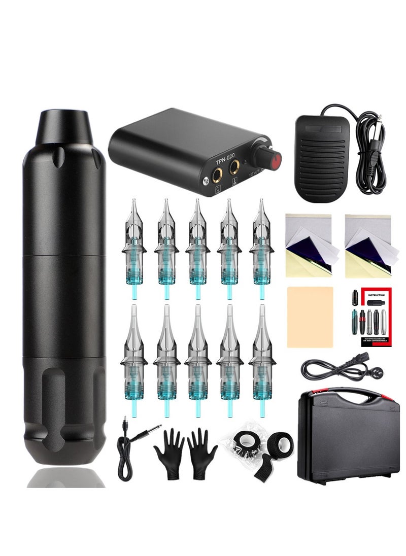 Dragonfly Tattoo equipment, full set of tattoo machine equipment, tattoo for beginners, Tattoo Machine Kit Black