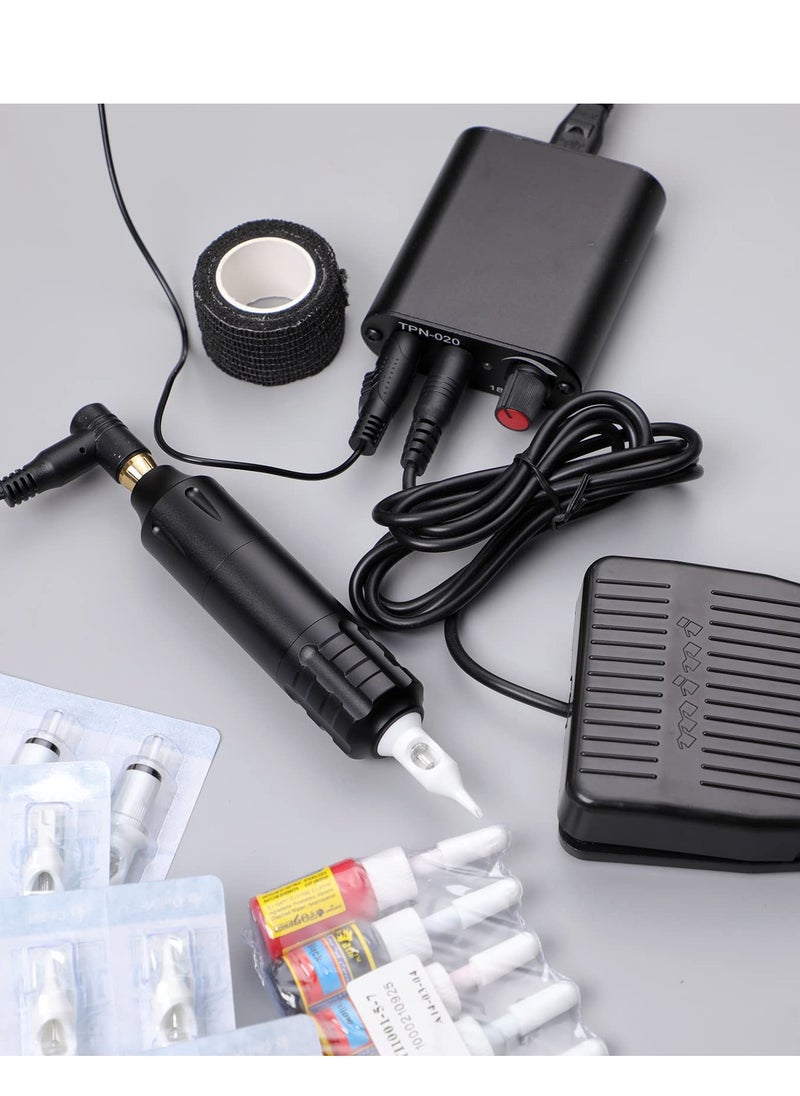 Dragonfly Tattoo equipment, full set of tattoo machine equipment, tattoo for beginners, Tattoo Machine Kit Black