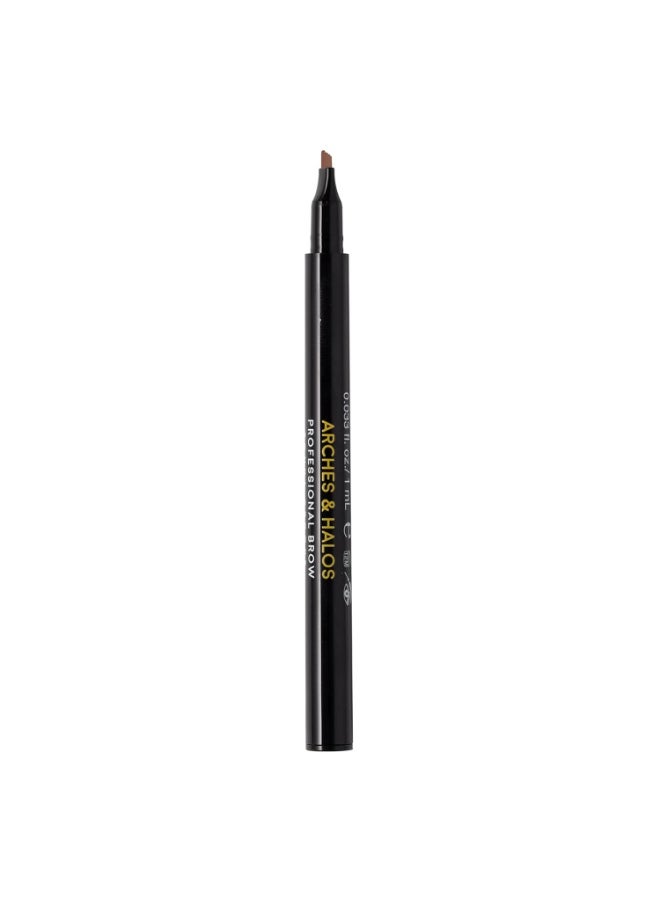 Arches & Halos Microblading Brow Shaping Pen - Fuller, More Defined Brow - Long-lasting, Smudge Resistant, Rich Color - Vegan and Cruelty Free Makeup - Auburn - 1 ml