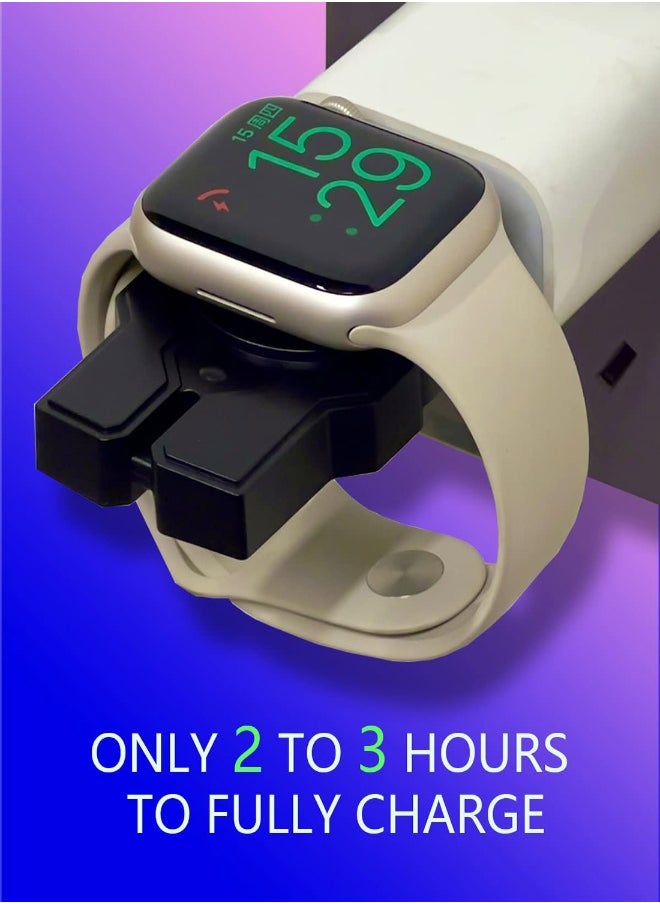 Portable USB-C Charger for Apple Watch, Fast Magnetic Wireless Charging, Travel Car Charger Compatible with Apple Watch Ultra 8/7/SE/6/5/4/3/2