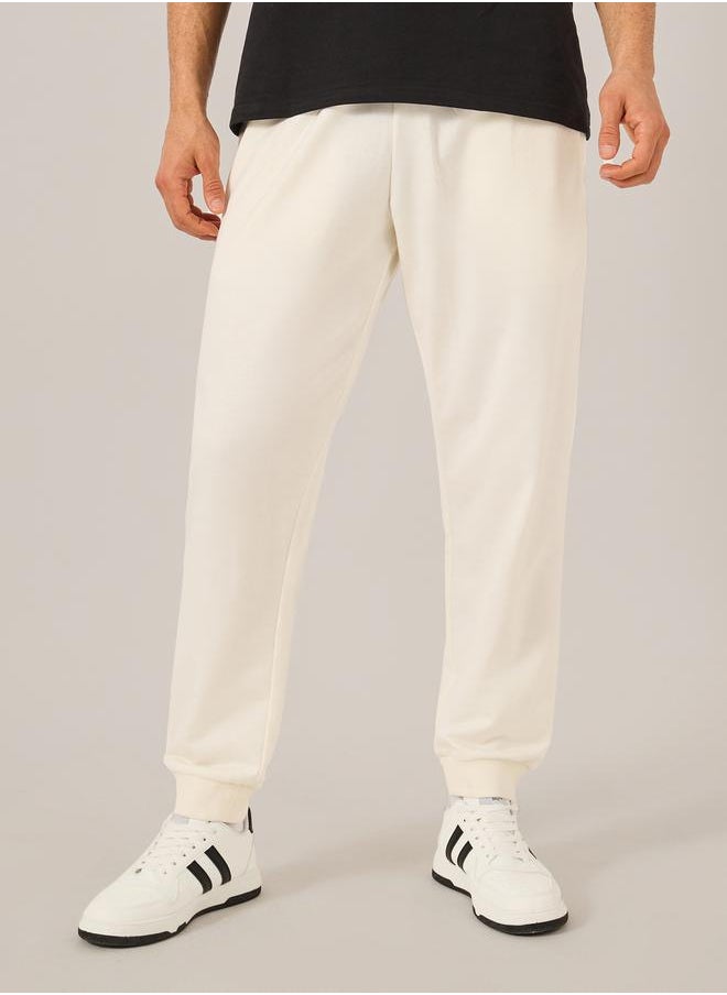 Eco-Earth Slim Fit Terry Joggers with Welt Pockets