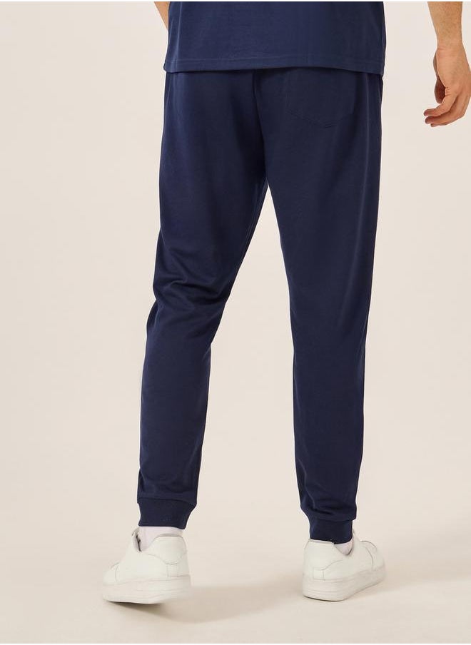 Eco-Earth Slim Fit Terry Joggers with Welt Pockets